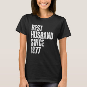 Bester Ehemann seit 1977 Vintage-Hochzeitsjubiläum T-Shirt