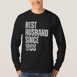 Bester Ehemann seit 1988 Vintage Hochzeit Jubiläum T-Shirt