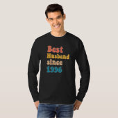 Bester Ehemann seit 1996 Hochzeitstag Männer T-Shirt (Vorne ganz)
