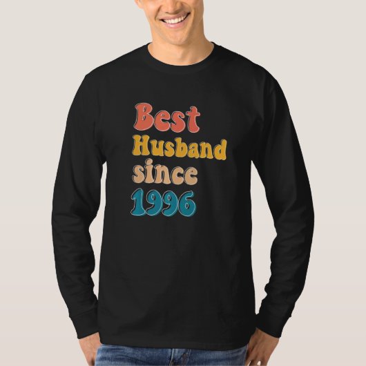 Bester Ehemann seit 1996 Hochzeitstag Männer T-Shirt (Vorderseite)