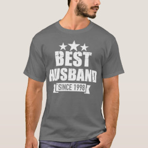 Bester Ehemann seit 1998 für 25. Silberhochzeit un T-Shirt