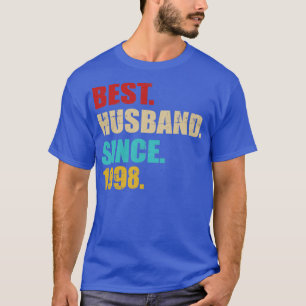 Bester Ehemann seit 1998 für 25. Silberhochzeit un T-Shirt