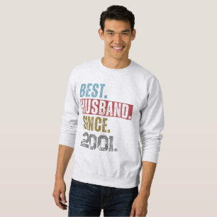 BESTER EHEMANN SEIT 2001 PERSONALISIERT SWEATSHIRT