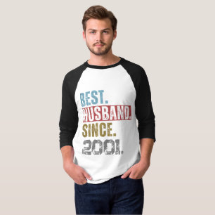 BESTER EHEMANN SEIT 2001 PERSONALISIERTES T-Shirt
