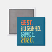 Bester Ehemann seit 2020 5 Hochzeit Magnet (Vorderseite/Rückseite)