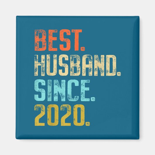 Bester Ehemann seit 2020 5 Hochzeit Magnet (Vorne)
