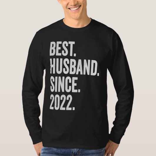 Bester Ehemann seit 2022 1. Hochzeitstag T-Shirt (Vorderseite)
