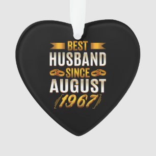 Bester Ehemann seit August 1967 Lustiger Jahrestag Ornament