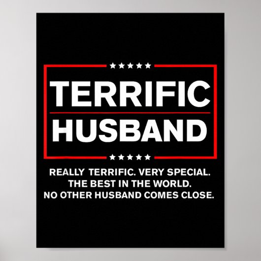 Bester Ehemann Trump Großartiger Ehemann Trump Poster (Vorne)