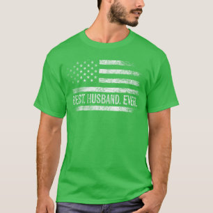 Bester Ehemann überhaupt Amerikanische Flagge Gesc T-Shirt