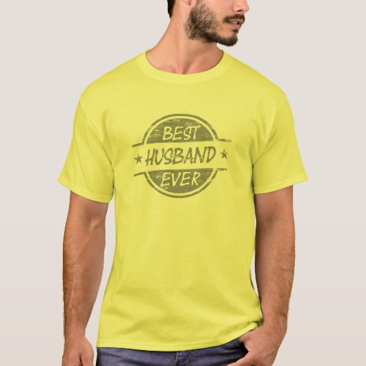 Bester Ehemann überhaupt grau T-Shirt (Vorderseite)