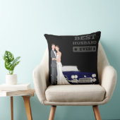 Bester Ehemann überhaupt Hochzeitspaar mit Oldtime Kissen (Stuhl )