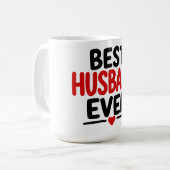 Bester Ehemann überhaupt Kaffeetasse (Vorderseite Links)