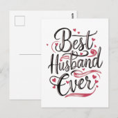 Bester Ehemann überhaupt Postkarte (Vorne/Hinten)