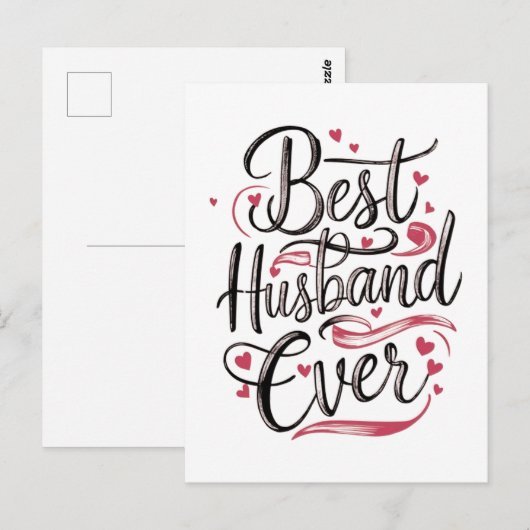Bester Ehemann überhaupt Postkarte (Vorne/Hinten)