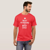Bester Ehemann und bester Vater T-Shirt (Vorne ganz)