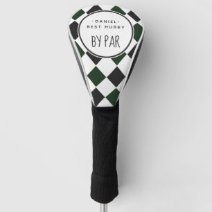 Bester Ehemann von Par Green Karo Golf Headcover