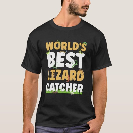 Bester Eidechsenfänger der Welt Kinder Eidechsenjä T-Shirt (Vorderseite)