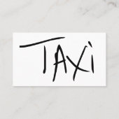 Bester einfacher Taxi Visitenkarte (Rückseite)