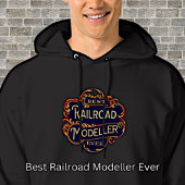 Bester Eisenbahnmodeller je auf schwarz Hoodie