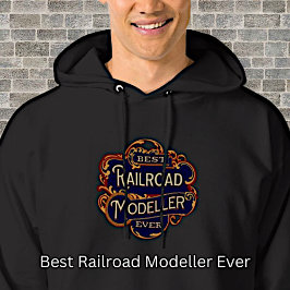 Bester Eisenbahnmodeller je auf schwarz Hoodie