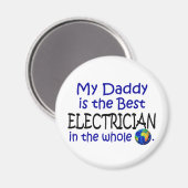 Bester Elektriker der Welt (Daddy) Magnet (Vorderseite/Rückseite)