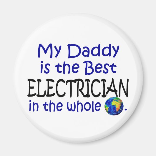 Bester Elektriker der Welt (Daddy) Magnet (Vorne)