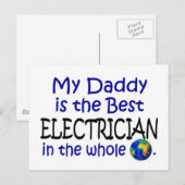 Bester Elektriker der Welt (Daddy) Postkarte (Vorne/Hinten)