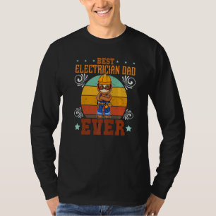 Bester Elektriker Papa Aller Zeiten Elektronik Ing T-Shirt