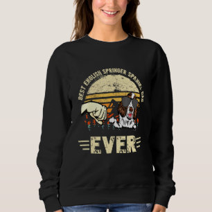 Bester Englisch Springer Spanisch Vater je Sunset  Sweatshirt