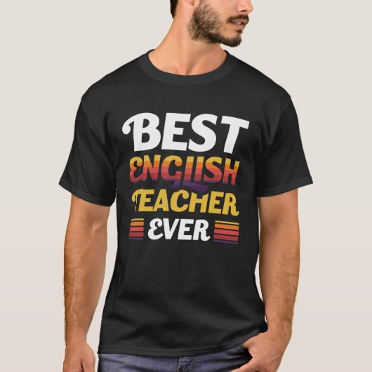 Bester Englischlehrer je T-Shirt (Vorderseite)