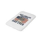 Bester English-Pointer-Vater jemals Patriotischer Badematte (Schrägansicht)