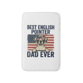 Bester English-Pointer-Vater jemals Patriotischer Badematte (Vorderseite Vertikal)