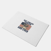 Bester English-Pointer-Vater jemals Patriotischer Fußmatte (Schrägansicht)