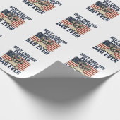 Bester English-Pointer-Vater jemals Patriotischer Geschenkpapier (Ecke)