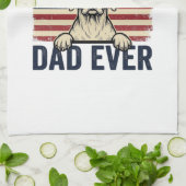 Bester English-Pointer-Vater jemals Patriotischer Geschirrtuch (Gefaltet)