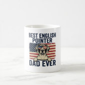 Bester English-Pointer-Vater jemals Patriotischer Kaffeetasse (Mittel)