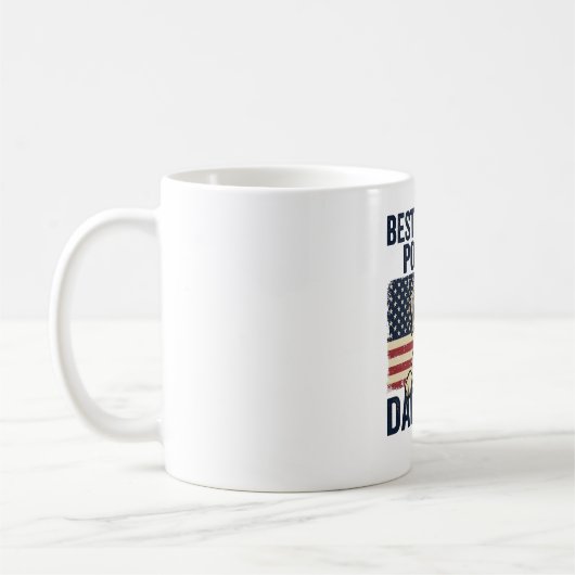 Bester English-Pointer-Vater jemals Patriotischer Kaffeetasse (Links)