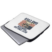 Bester English-Pointer-Vater jemals Patriotischer  Laptopschutzhülle (Vorne Knopf)