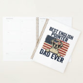 Bester English-Pointer-Vater jemals Patriotischer Planer (Anzeige)