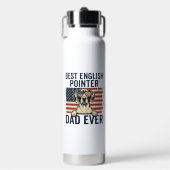 Bester English-Pointer-Vater jemals Patriotischer  Trinkflasche (Vorderseite)