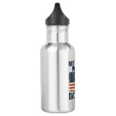 Bester English-Pointer-Vater überhaupt Patriotisch Edelstahlflasche (Links)