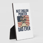 Bester English-Pointer-Vater überhaupt Patriotisch Fotoplatte (Seite)