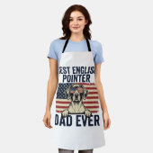 Bester English-Pointer-Vater überhaupt Patriotisch Schürze (Getragen)