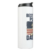 Bester English-Pointer-Vater überhaupt Patriotisch Thermosbecher (Nach links gedreht)