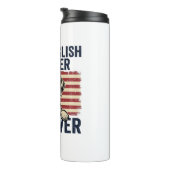 Bester English-Pointer-Vater überhaupt Patriotisch Thermosbecher (Nach rechts gedreht)