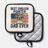Bester English-Pointer-Vater überhaupt Patriotisch Topflappen (Vorderseite/Rückseite)