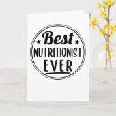 Bester Ernährungsberater je gesundes Essen Karte (Gelbe Blume)