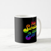 Bester Ersatzlehrer je Regenbogenlehrer Kaffeetasse (VorderseiteRechts)
