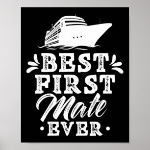 Bester Erster Maat Aller Zeiten Yacht Meer Boot Sc Poster